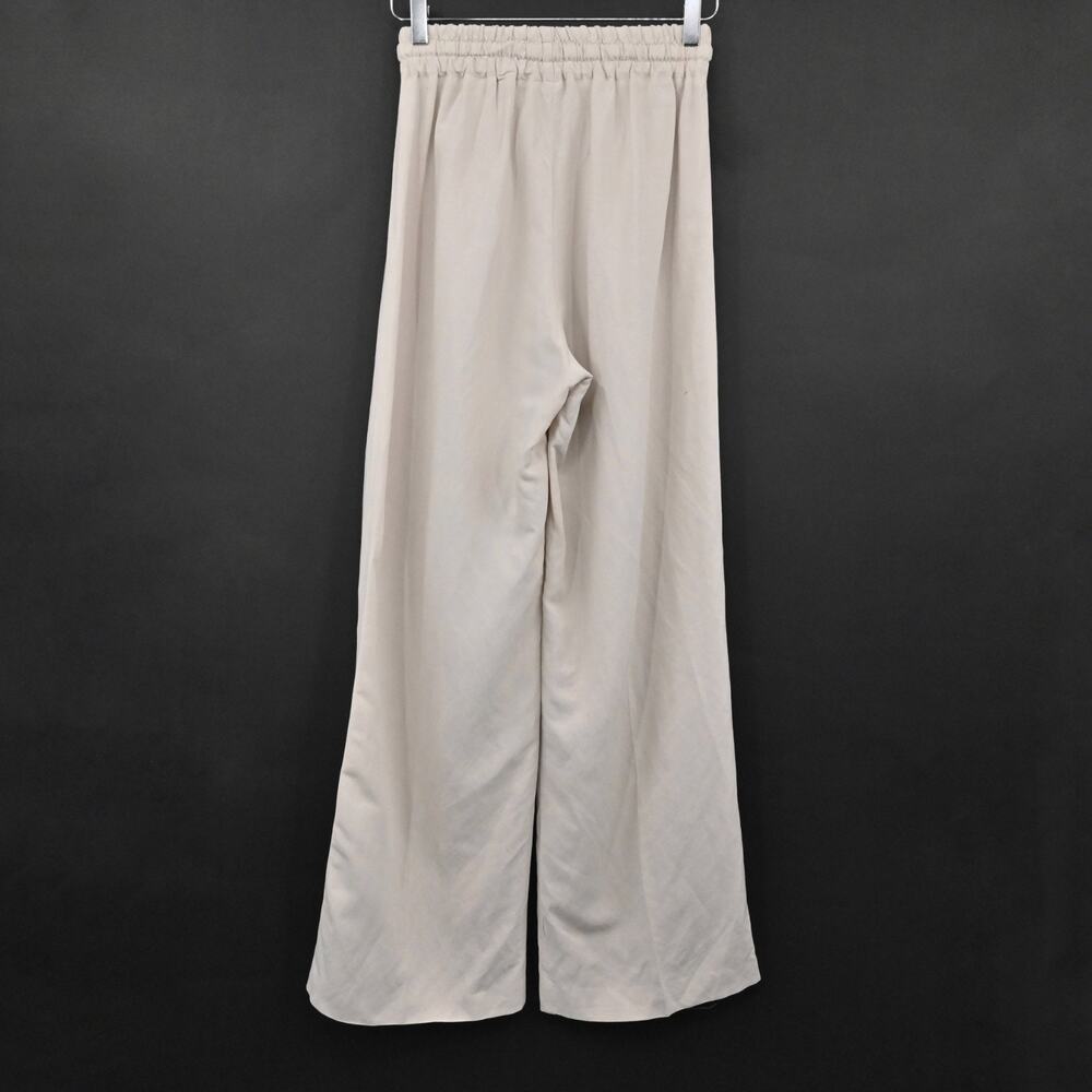 BARBARA ALVISI Womens Wide Leg Pants Size XS Linen Drawstring Minimalist Italy - Picture 2 of 12